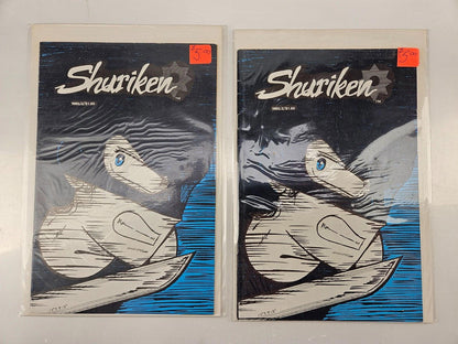 Shuriken #2 Fall 1985 & Marvel Spitfire comics - Lot of 4