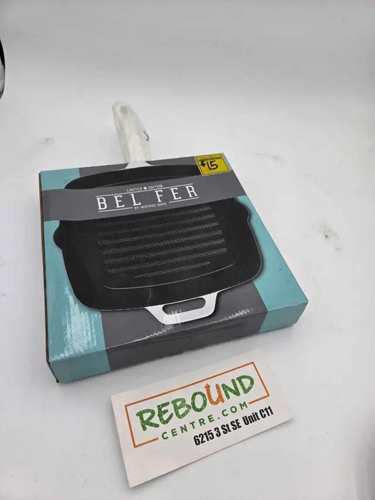 New! Bel Fer 10" Cast Iron Grill Pan