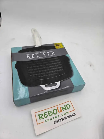 New! Bel Fer 10" Cast Iron Grill Pan