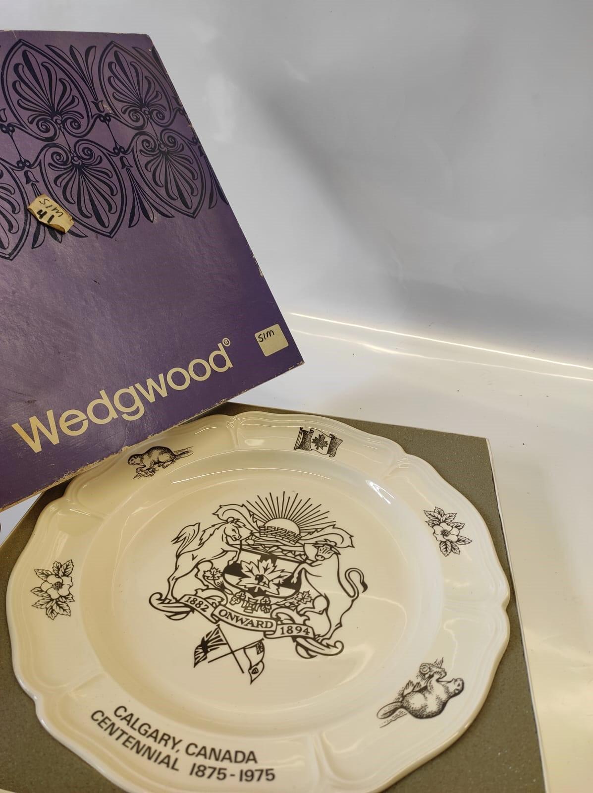 Wedgwood Calgary Centennial Plate 1875-1975