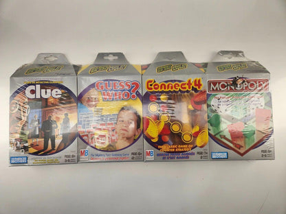 Travel Games To Go - Clue - Guess Who - Connect 4 - Monopoly