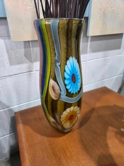 Murano Art Glass 15" Vase