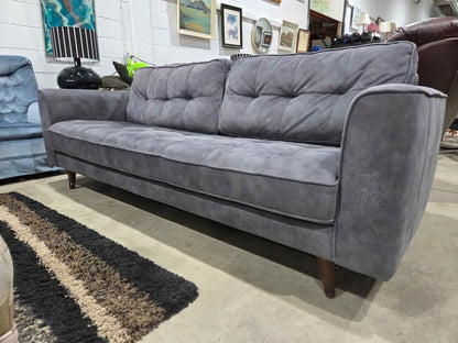 Gray Modern Tufted Sofa