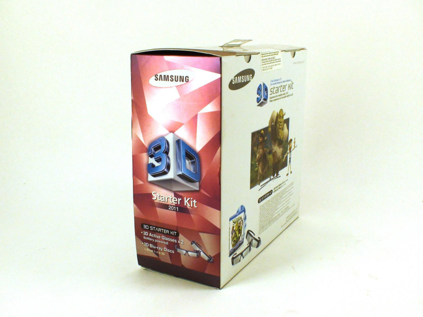 Samsung Dreamworks Shrek Blu-Ray 3D Starter Kit SSG-P3100GB W Active 3D Glasses
