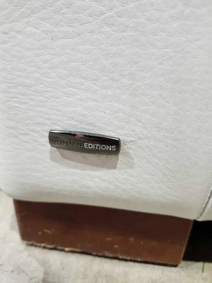 Natuzzi Editions Cream Leather Sofa