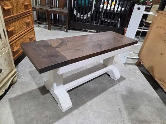 Rustic Solid Wooden Bench