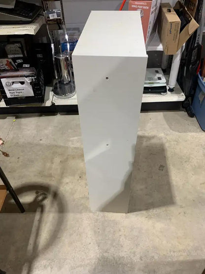 White 3-Shelf Bookcase with Sturdy Construction