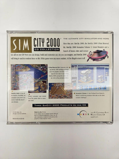 Sim City 2000 CD Collection PC 1994 *Case Only, No CD*