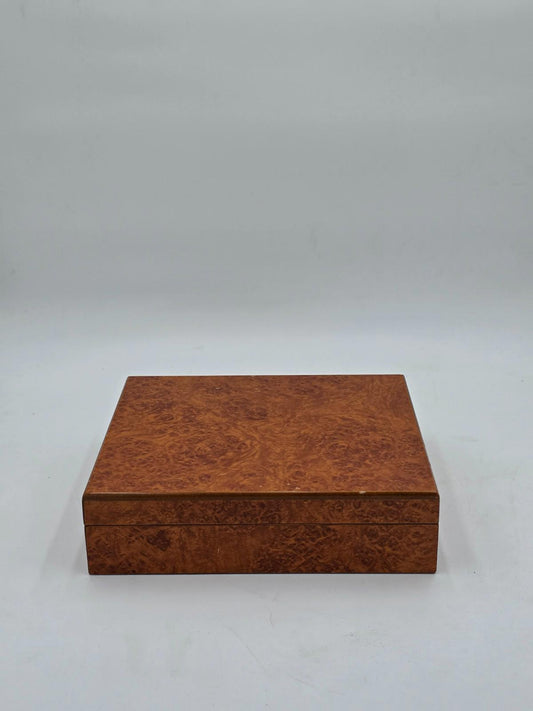 Quality Importers Trading Co Humidor Supreme Brown Wood Cigar Storage Box