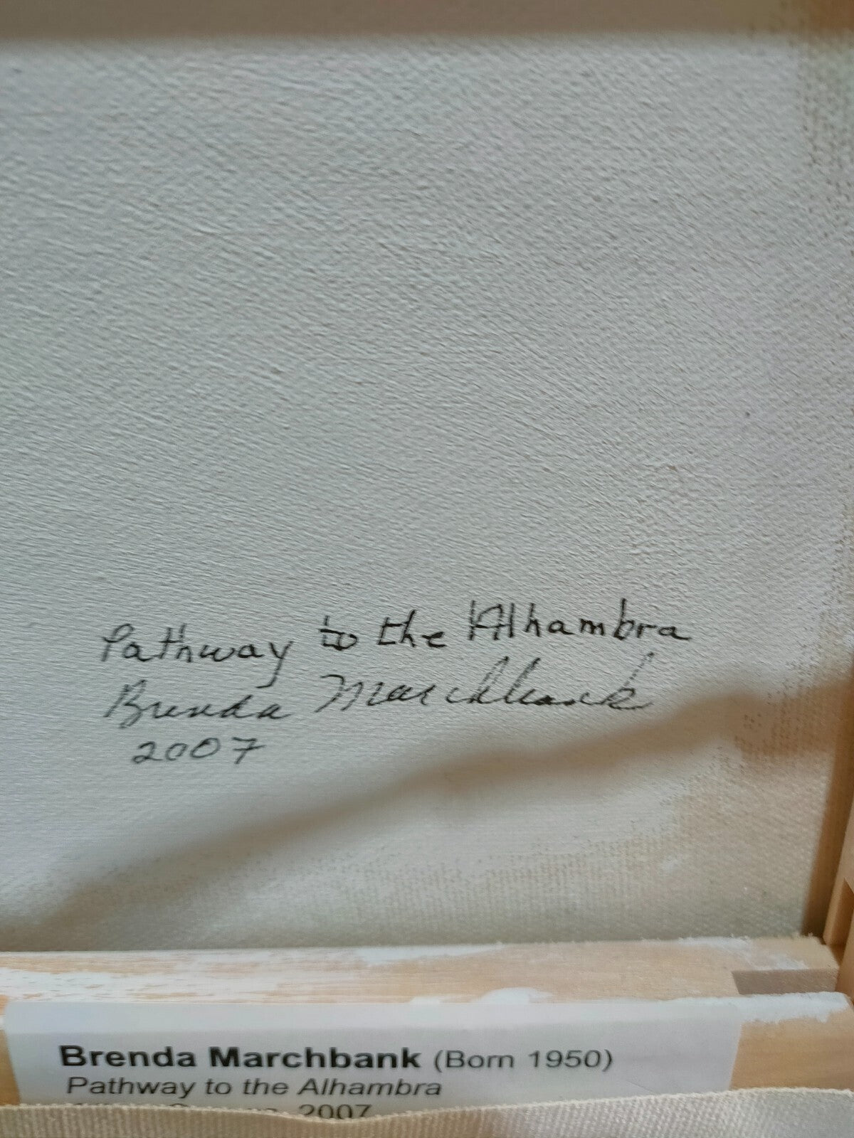 Pathway to the Alhambra by Brenda Marchbank | Original Painting
