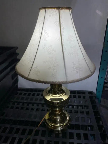 Golden Floral Shade Table Lamp