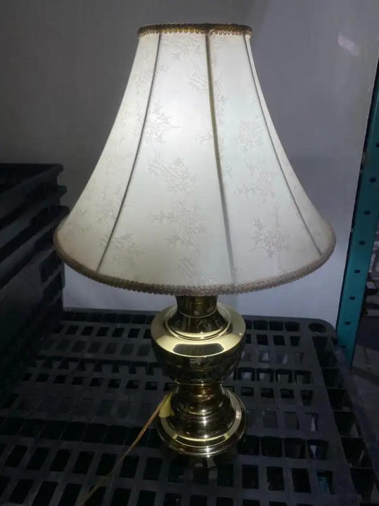 Golden Floral Shade Table Lamp