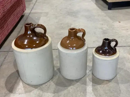 Stoneware Jugs - set of 3