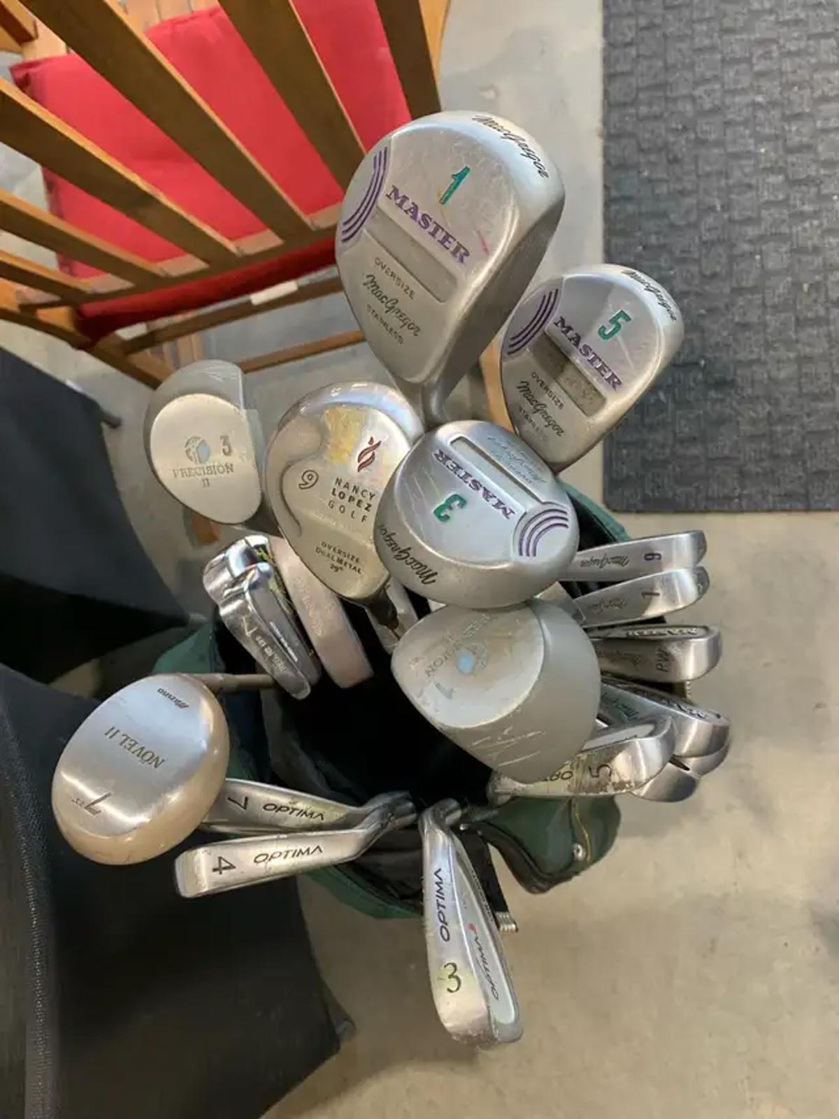 Mac Gregor Golf Clubs and Optima Caddy