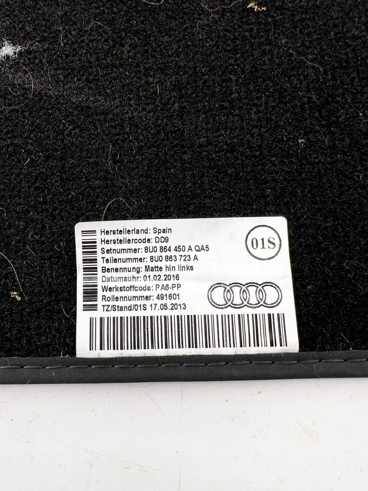 For Audi Exclusive Carpet Car Mats 4pc – OEM Quality Velour