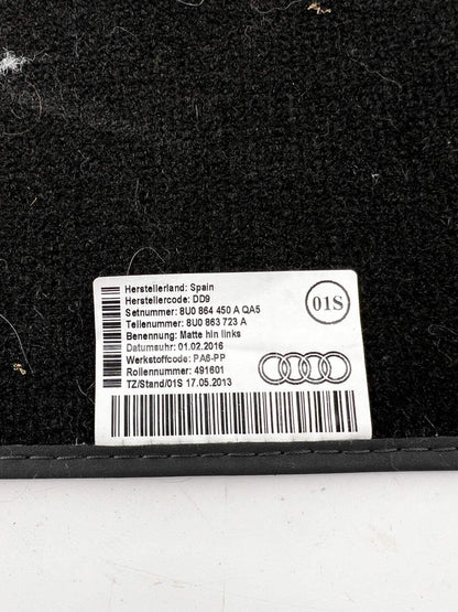 For Audi Exclusive Carpet Car Mats 4pc – OEM Quality Velour
