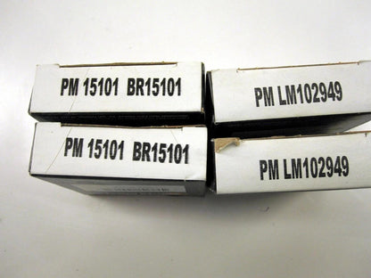 Pair of Parts Master 15101 BR15101 & Pair of LM102949 ROLLER BEARING