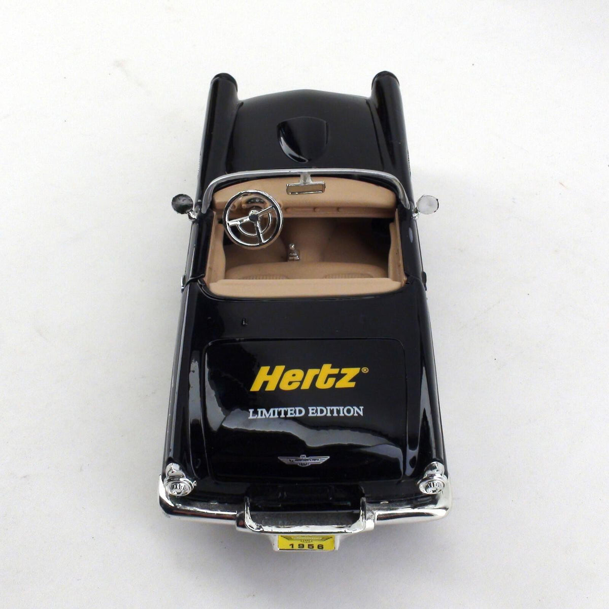 Hertz Limited Edition 1956 Ford Thunderbird Black Convertible 1:24 Scale Model