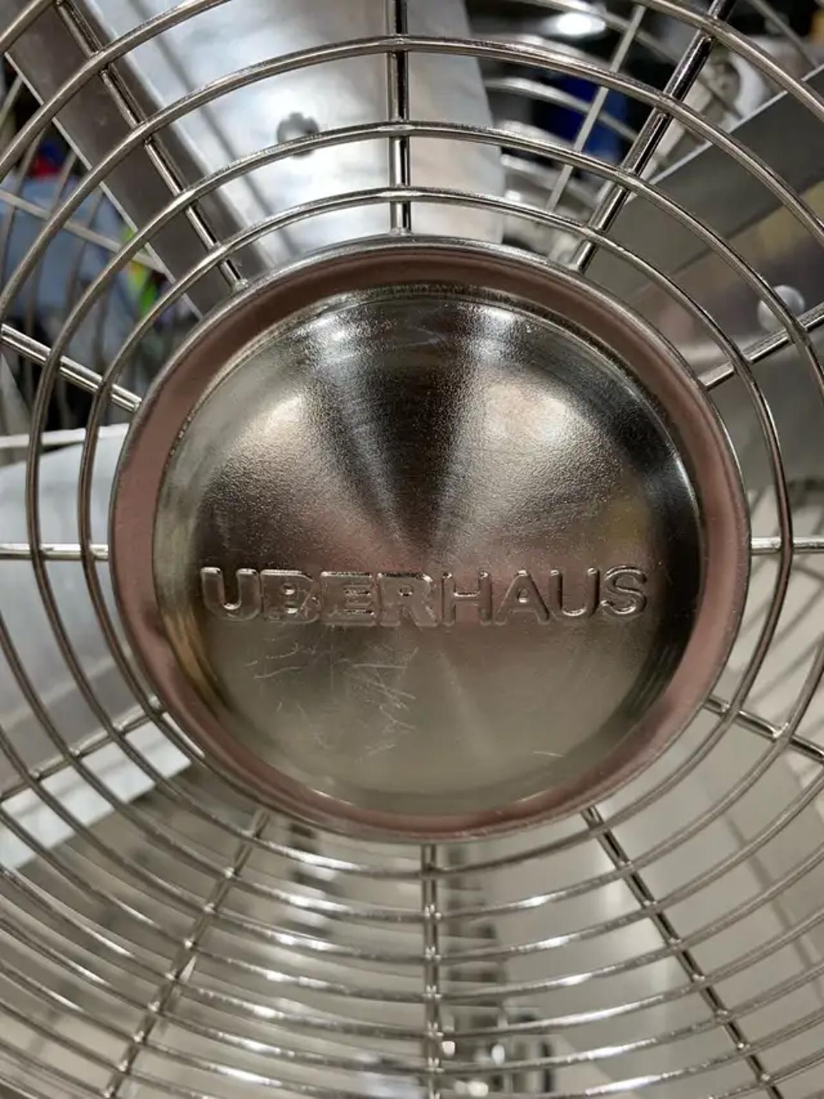 Uberhaus Silver Industrial Style Fan