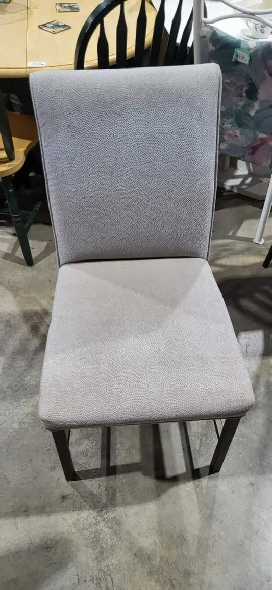 Modern Grey Upholstered Dining Chair - 2 Available