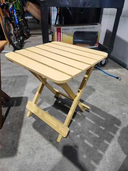 Folding Wooden Table - 2 Available