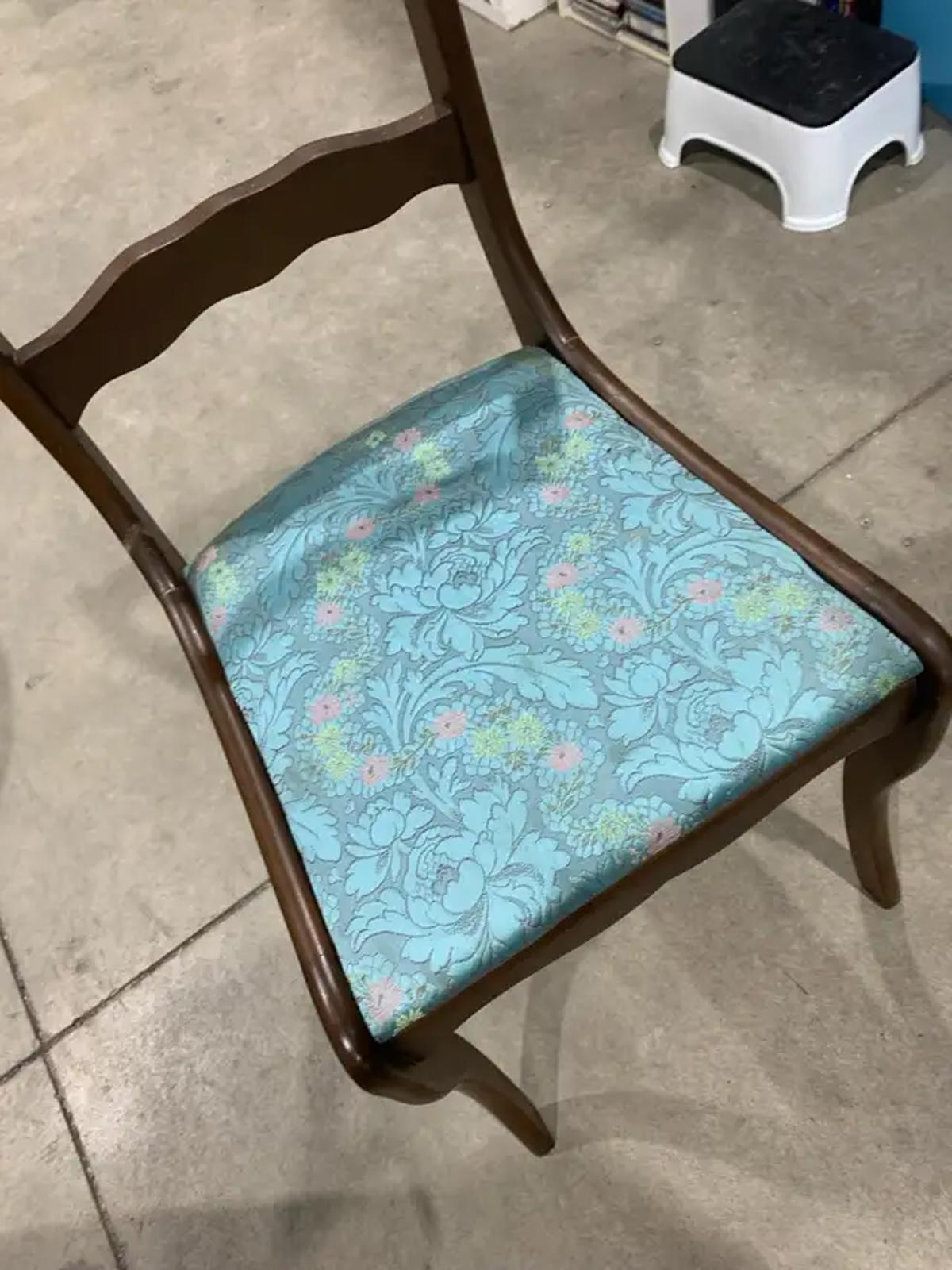 Vintage Wooden Desk Chair