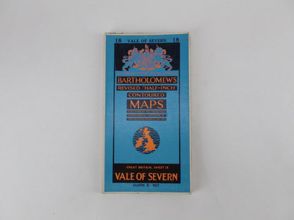 Bartholomew's Revised "Half-Inch" Contoured Maps Great Britain 18 Vale Of Severn