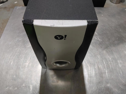 Yahoo! 5-piece speaker surround sound system with speaker cables UNTESTED - Fair