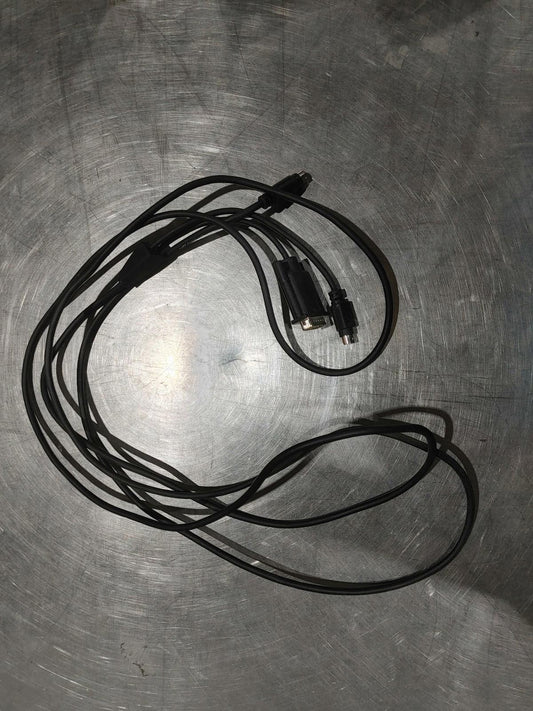 GOOD CONDITION Mini DIN 10 to DB15 & S-VIDEO 10FT Cable Black