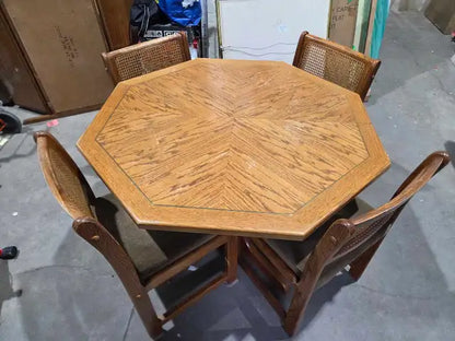 Vintage Octagonal Table and Chairs
