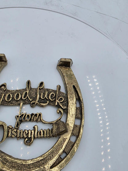 Vintage 1960s Walt Disney Disneyland "Good Luck Horseshoe Souvenir