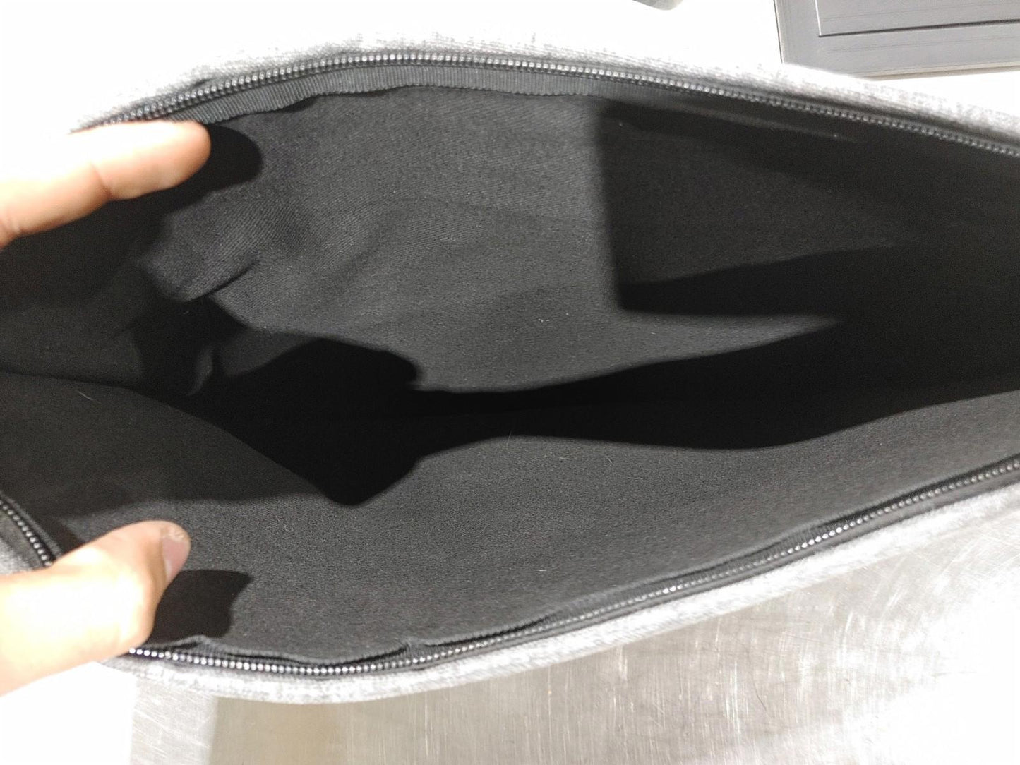 GOOD CONDITION Fabric 15inch Laptop Bag Grey/Black
