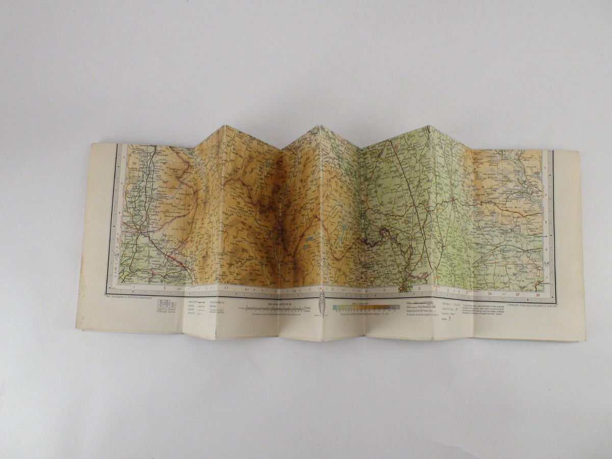 Bartholomew's Revised "Half-Inch" Contoured Maps Great Britain, 35 Teesdale