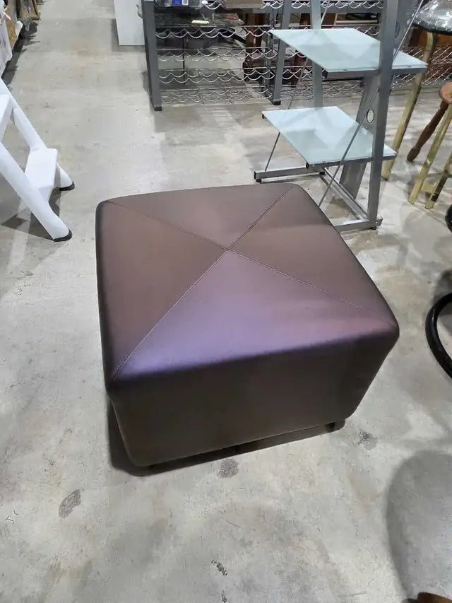 Cube Vinyl Ottoman