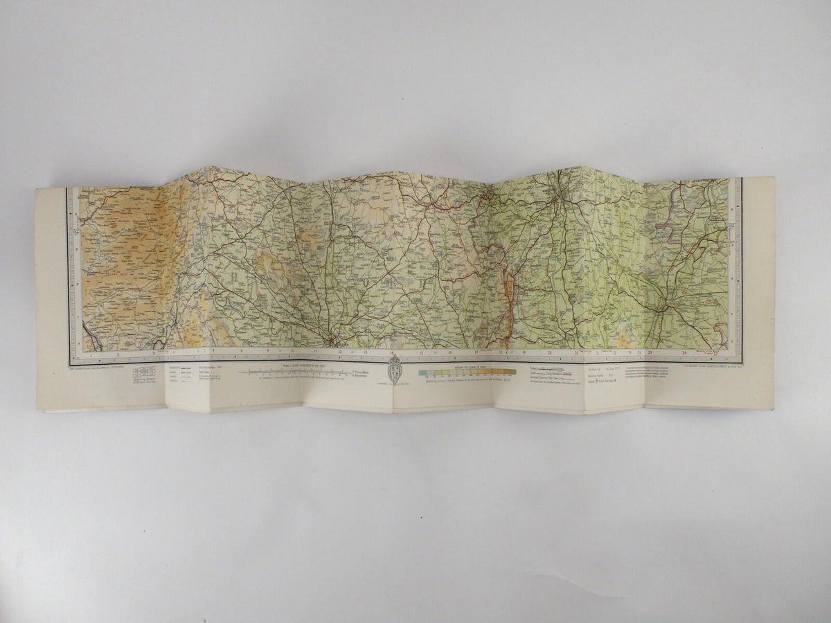 Bartholomew's Revised "Half-Inch" Contoured Maps Great Britain 18 Vale Of Severn