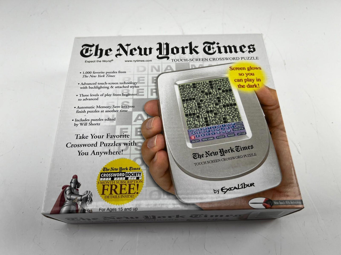 Vintage Excalibur The New York Times Touch-Screen Crossword Puzzle NEW