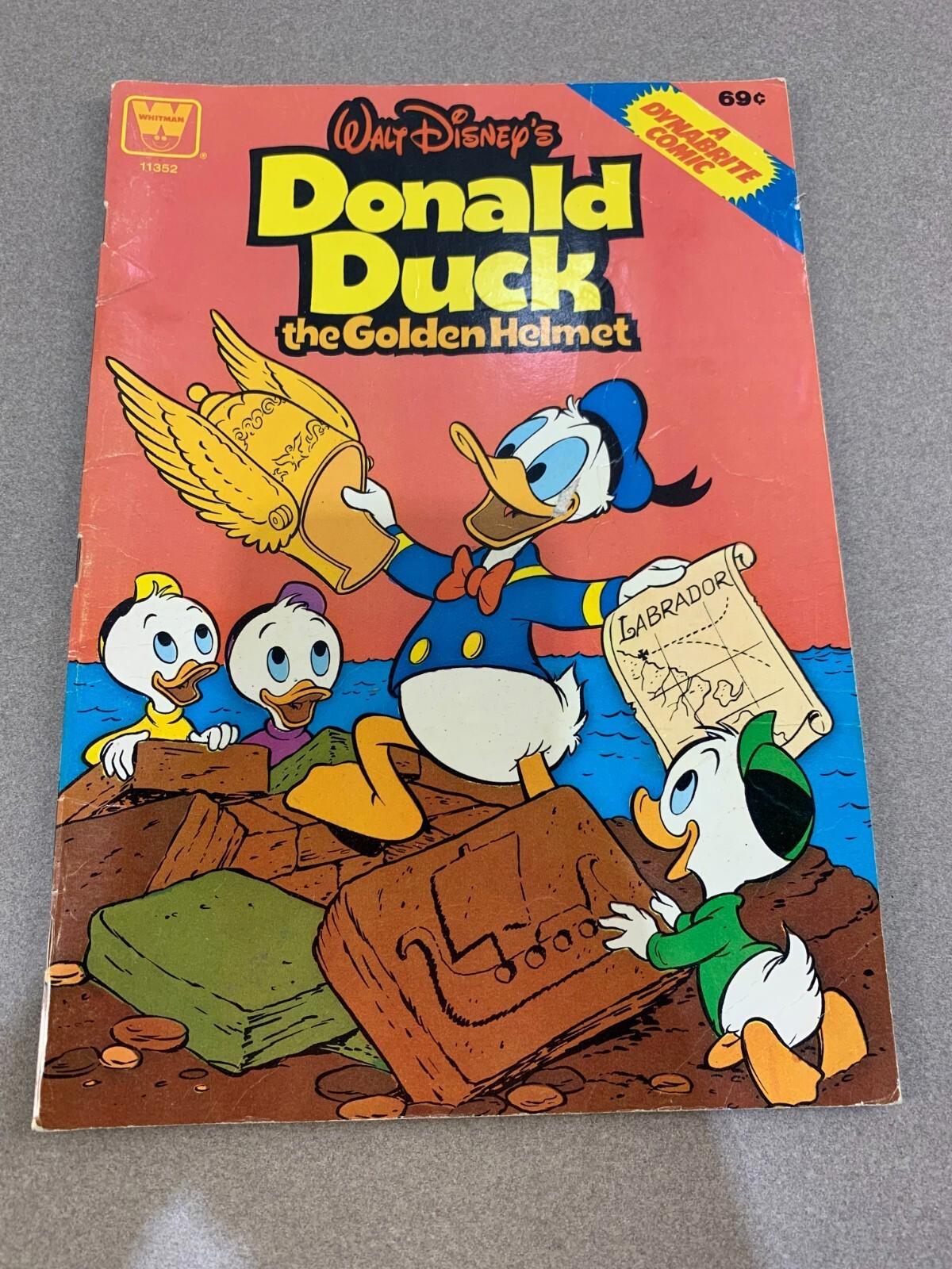Walt Disney Donald Duck The Golden Helmet Whitman #1135 Silver Age Comic Book