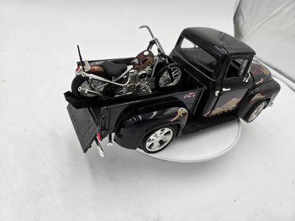 Hot Wheels 1:18 Diecast Ford Truck & Motorcycle Set West Coast Customs WHIPS