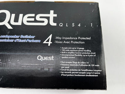 Quest QLS4.1 Speaker 4 Way Switchback 100 Watt - New In Open Box