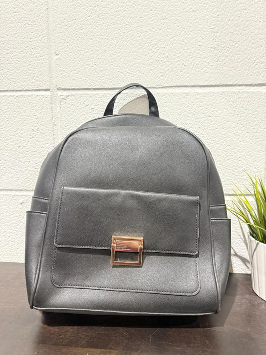 Stylish Black Mini Backpack Purse