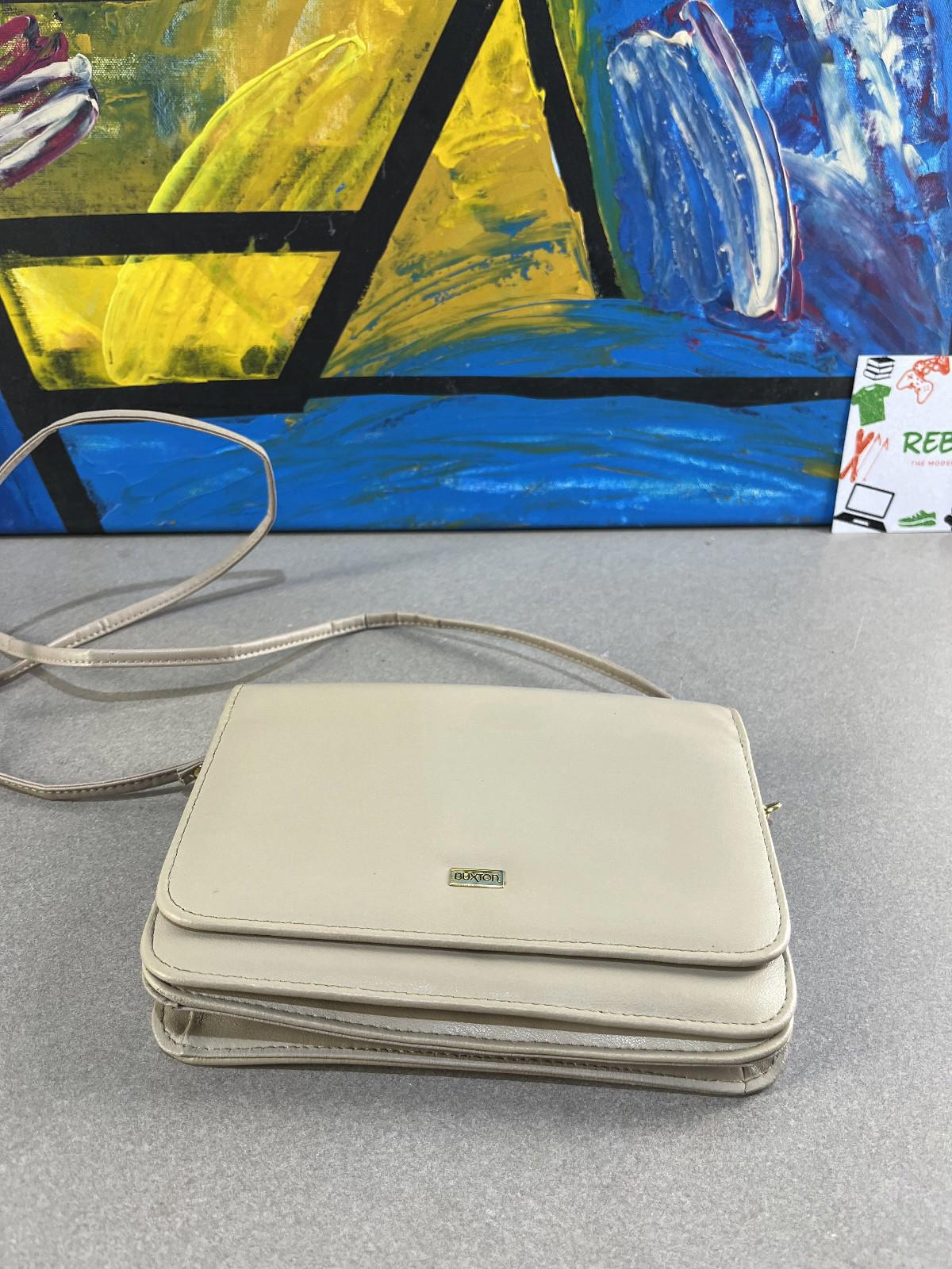 Buxton Women’s crossbody Bag – Beige (Good Condition)