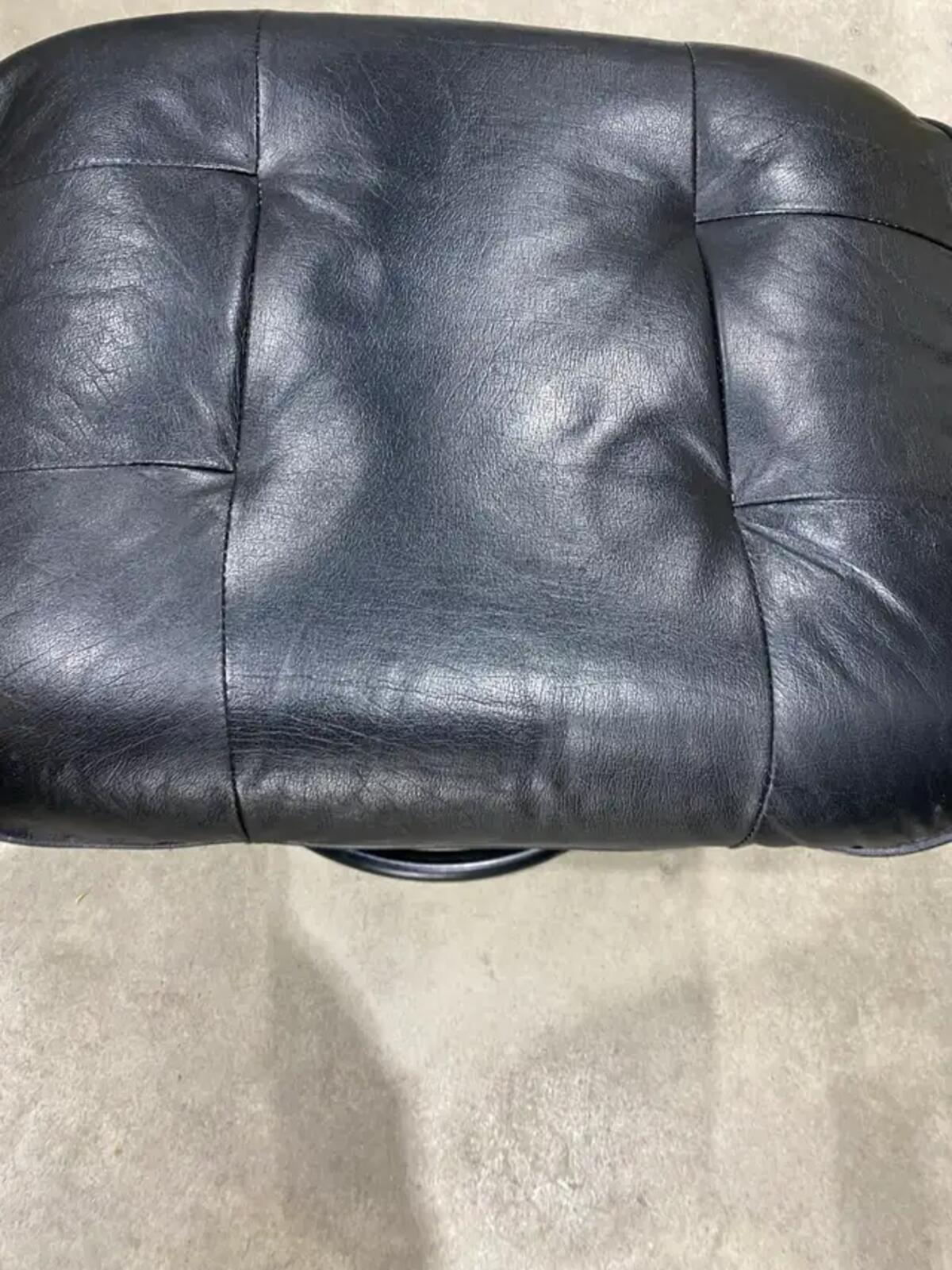 Small Leather Foot Stool