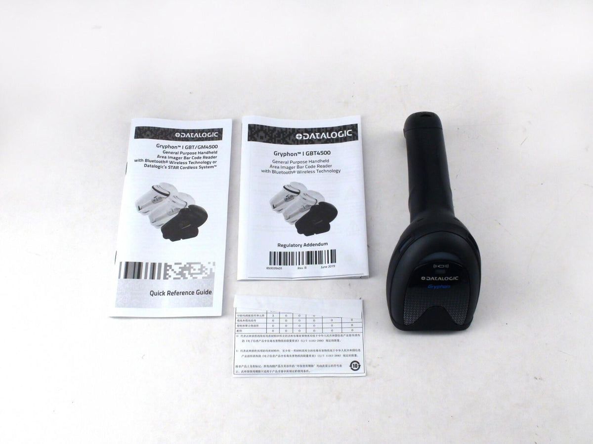 Scanner de codes-barres portatif Datalogic Gryphon GBT4500-BK-WLC - D'occasion, comme neuf