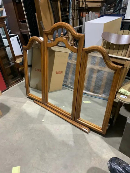 Large Wooden Dresser Mirror