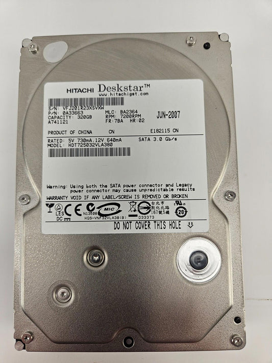 Hitachi HDT725032VLA380 320GB Sata Hard Drive