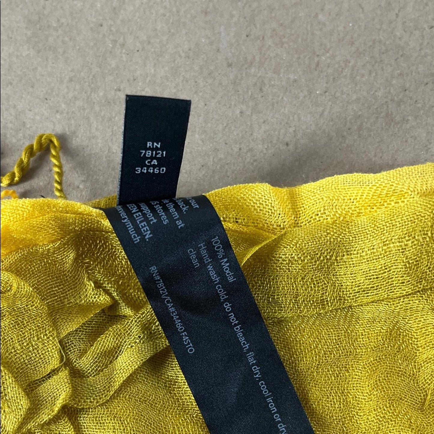 Eileen Fisher Yellow Modal Scarf
