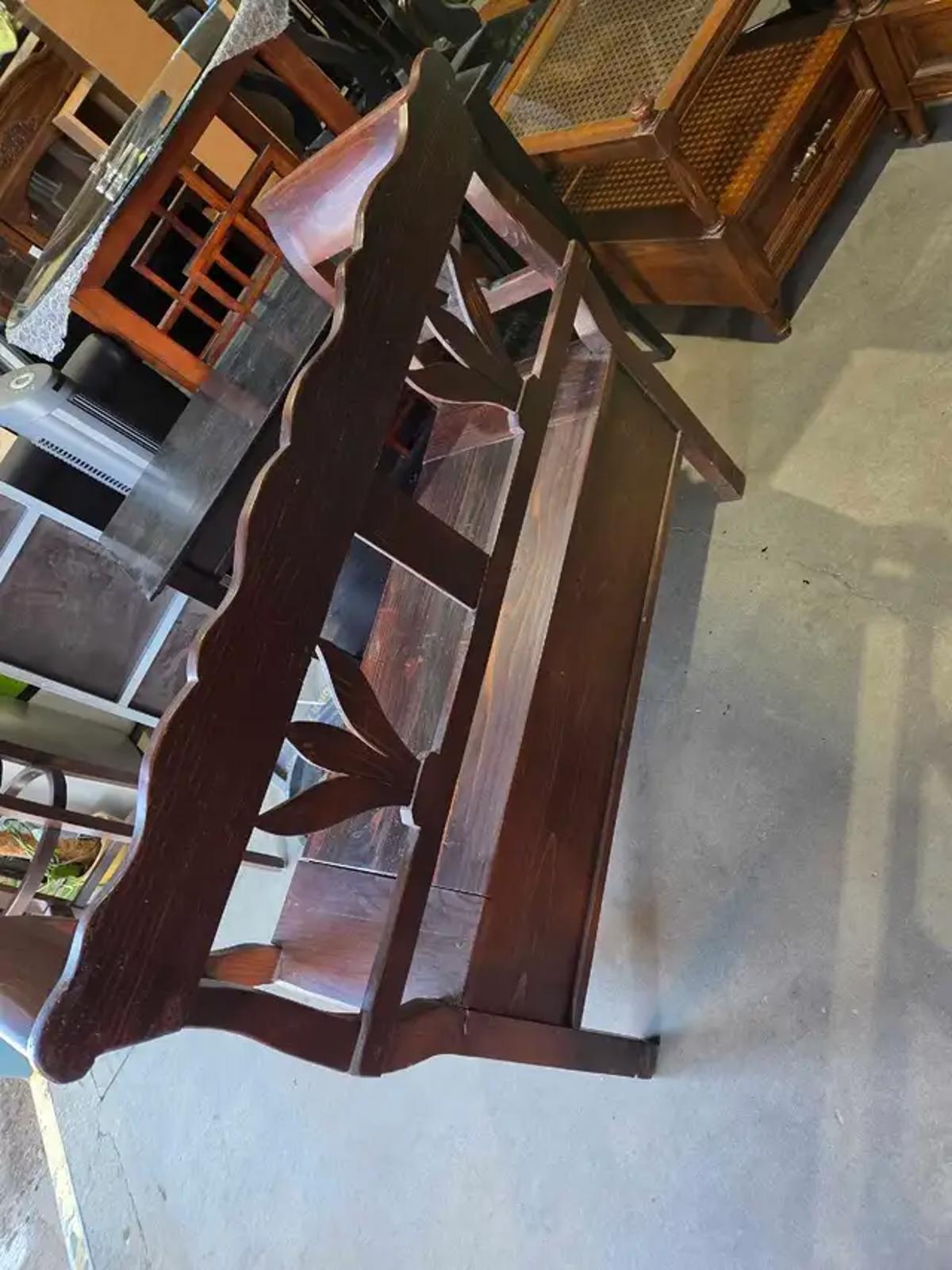Unique Wooden Storage Bench