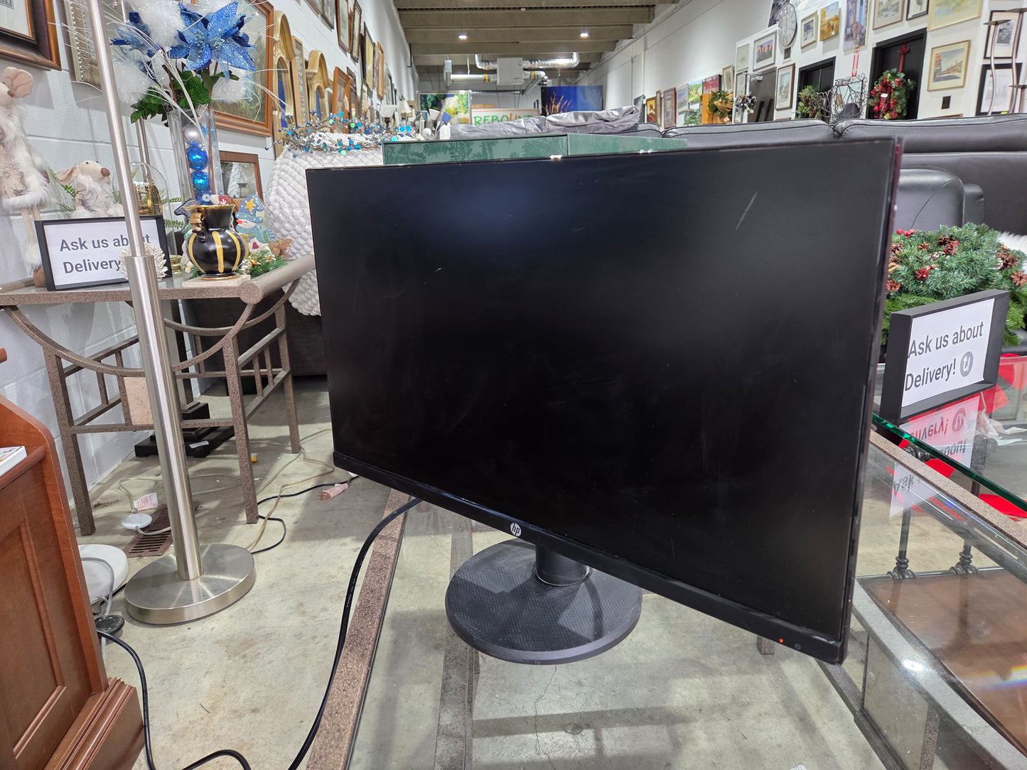 HP P24v G4 23.8" 1080p FHD LED Monitor - Black