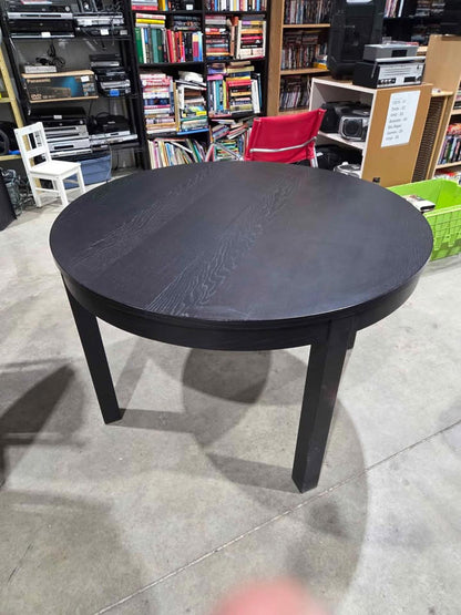 IKEA BJURSTA Black Extendable Dining Table