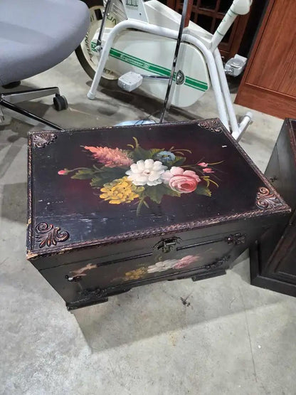 Vintage Painted Floral Storage Chests